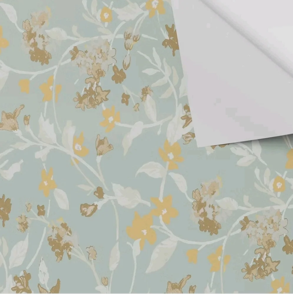 Floral Light Sage Green Wallpaper - Threshold